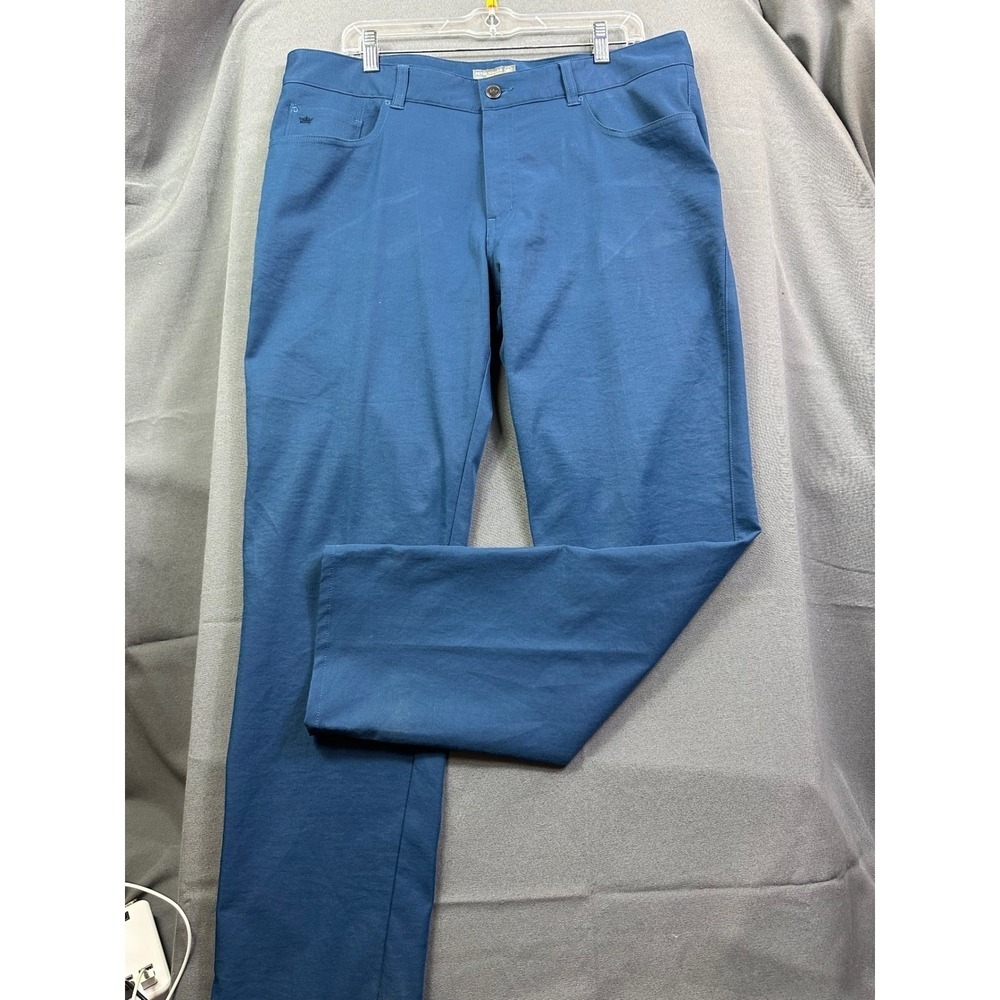 Peter Millar Crown Sport eb66 Performance Pants‎ Blue 36/30 Men Golf Trousers